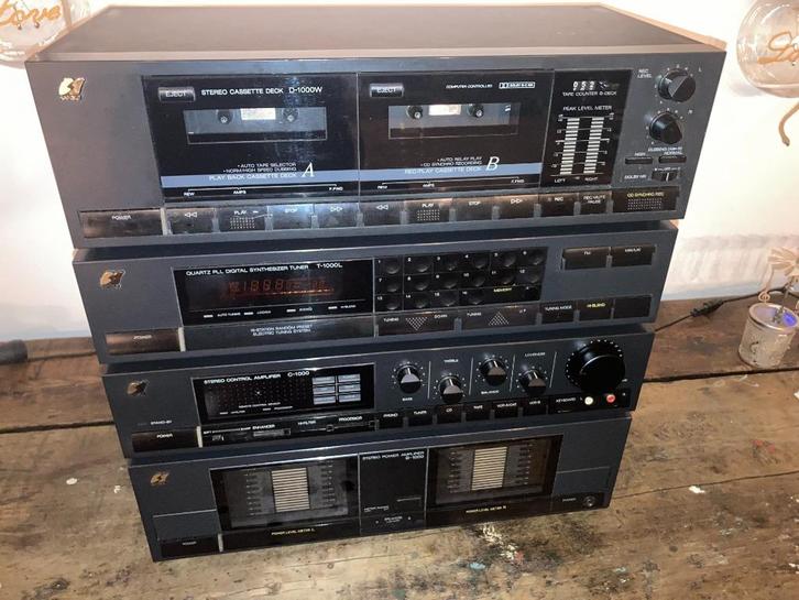 Sansui stereo set, Audio, Tv en Foto, Stereoketens, Gebruikt, Cassettedeck, Tuner of Radio, Overige merken, Losse componenten