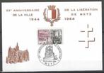 Frankrijk 1964 - Yvert 1410 - Bevrijding van Metz (ST), Timbres & Monnaies, Timbres | Europe | France, Affranchi, Envoi