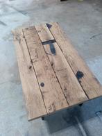 Salon tafel uit oude wagon planken, Ophalen