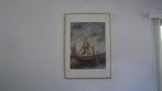 WW1 ABBL  tekening in kader en boek lot, Ophalen