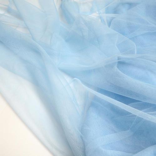 Nieuw in! 6025) 160x100cm tule blauw, Hobby en Vrije tijd, Stoffen en Lappen, Nieuw, Polyester, 120 cm of meer, 30 tot 200 cm