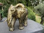 Olifant brons, tuin, babykamer, zwanger 100 cm, Ophalen, Nieuw, Kunststof, Dierenbeeld