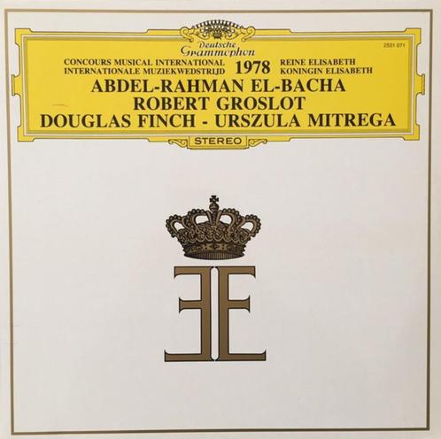 Koningin Elisabethwedstrijd, El Bacha-Groslot-Finch-Mitrega,, Cd's en Dvd's, Vinyl | Klassiek, Zo goed als nieuw, Romantiek, Overige typen