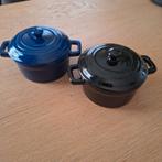 2 kleine stoofpotjes, Huis en Inrichting, Keuken | Potten en Pannen, Ophalen, Zo goed als nieuw