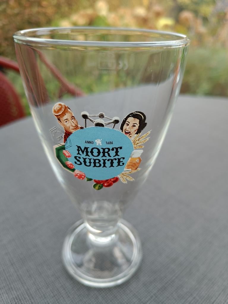 Mort Subite. Inhoud: 25 cl. M 15 0846. Aantal: 1., Ophalen of Verzenden, Nieuw, Bierglas