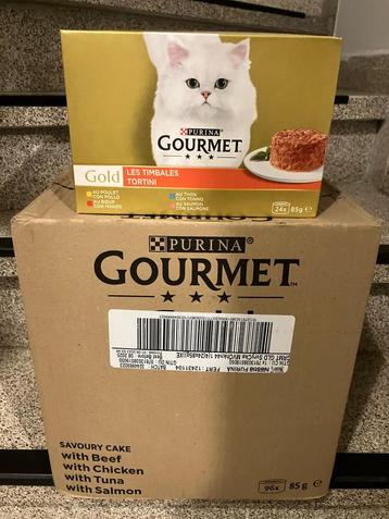 Lot nat kattenvoer Purina Gourmet +- 385 potjes, Dieren en Toebehoren, Dierenvoeding, Ophalen, Kat