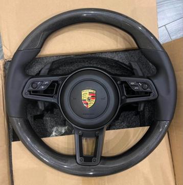 Porsche carbon stuur compleet zwart black on black beschikbaar voor biedingen