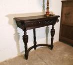 Antieke Mechelse muurtafel in eik B 77 H 73 D 34, Antiek en Kunst, Ophalen