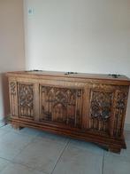 Te koop : eiken koffer met houtsnijwerk, 70 cm ou plus, Comme neuf, Enlèvement, 45 à 55 cm