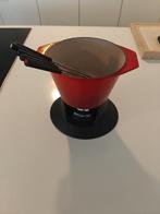 Le Creuset Fondue stel, Huis en Inrichting, Keuken | Potten en Pannen, Ophalen, Zo goed als nieuw, Gietijzer, Overige typen