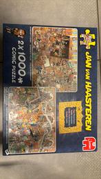 Jan Van Haasteren puzzel (2x1000 stuks), Hobby & Loisirs créatifs, Comme neuf, 500 à 1500 pièces, Puzzle, Enlèvement