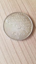 500 frankstuk 1980. 150 jaar Onafhankelijkheid van België., Zilver, Ophalen of Verzenden, Zilver, Losse munt