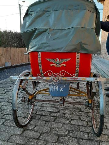 Mooie originele antieke Thaise riksja te koop, jaren 50-60 beschikbaar voor biedingen