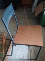 Stoelen metaal en hout (4), Huis en Inrichting, Stoelen, Ophalen, Zo goed als nieuw, Metaal