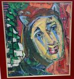 HOUWEN JORIS (1925-1998) schilderij expressionisme, Antiek en Kunst, Kunst | Schilderijen | Modern, Ophalen of Verzenden