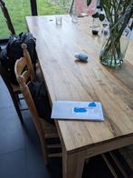 Eettafel Teak 220cm - 10 personen, Huis en Inrichting, Tafels | Eettafels, Ophalen, Gebruikt, 100 tot 150 cm, Teakhout