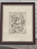 Eau forte signe Marcel stobbaert, Antiek en Kunst, Kunst | Etsen en Gravures, Ophalen of Verzenden