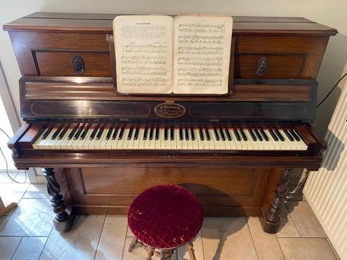 Buffetpiano - piano, Muziek en Instrumenten, Piano's, Gebruikt, Piano, Bruin, Ophalen