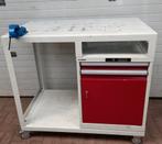 Verrijdbare Werkbank met Lista gereedschapskast ., Doe-het-zelf en Bouw, Werkbanken, Ophalen, Gebruikt