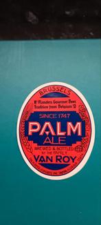 Oud bieretiket palm br van Roy. Brussel, Collections, Marques de bière, Comme neuf, Enlèvement ou Envoi, Palm