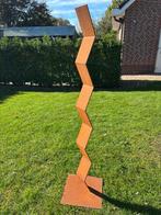 De Zigzag - Tuinbeeld - Roestig kunstwerk, Ophalen of Verzenden, Nieuw, Metaal, Abstract beeld