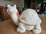 Tortue en fibre de verre a restaurer 26 cm haut sur 35 cm l, Ophalen, Zo goed als nieuw