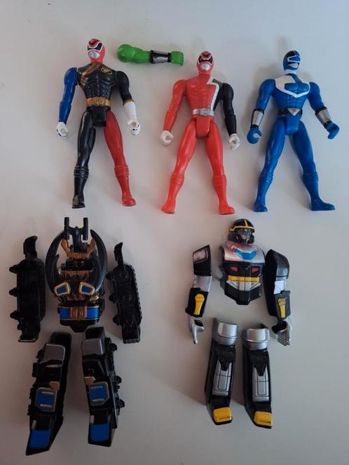 Lot Power Rangers SPD - Time Force - Zord Armour - Bandai, Kinderen en Baby's, Speelgoed | Actiefiguren, Gebruikt, Ophalen of Verzenden