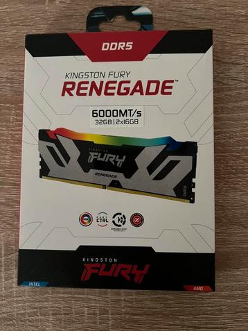 Kingston Fury Renegade DDR5, Informatique & Logiciels, Mémoire RAM, 32 GB, Enlèvement ou Envoi, Comme neuf, Desktop
