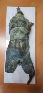 Bronzen beeld op marmer, Ophalen of Verzenden