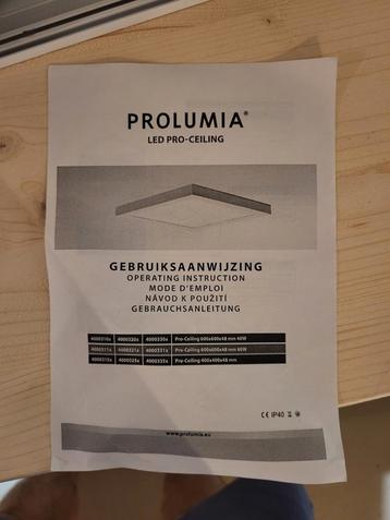 Nieuwe Prolumia LED Pro-Ceiling 600x600mm 40W Warm Wit – in  beschikbaar voor biedingen
