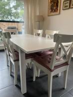 Houten tafel met 6 stoelen, Huis en Inrichting, Tafels | Eettafels, Ophalen