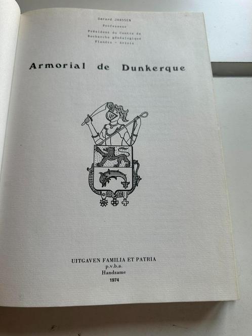 (HERALDIEK WESTHOEK) Armorial de Dunkerque., Boeken, Geschiedenis | Stad en Regio, Gelezen, Ophalen of Verzenden