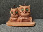duo uiltjes kaars, Huis en Inrichting, Bruin, Nieuw, Ophalen of Verzenden, Kaars