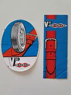Vintage lot - 2x Kleber V10 Stickers - Mooie staat, Verzamelen, Auto of Motor, Ophalen of Verzenden, Zo goed als nieuw