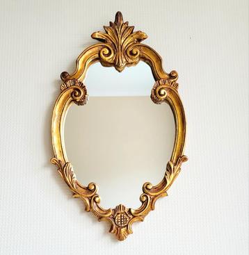 Prachtige antieke gouden kuifspiegel! beschikbaar voor biedingen