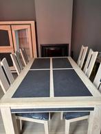 Ensemble de salle à manger artisanale, en chêne massif, Enlèvement, Utilisé, Moderne, 8 chaises ou plus