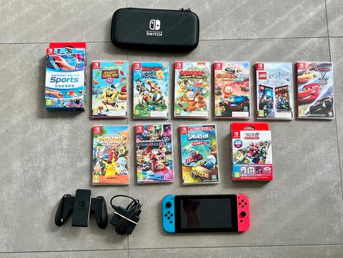 Nintendo Switch met extra spellen en compleet, Games en Spelcomputers, Games | Nintendo Switch, Zo goed als nieuw, Overige genres