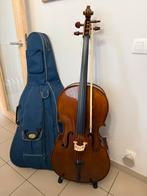 Cello 4/4, Muziek en Instrumenten, Strijkinstrumenten | Cello's, Ophalen, Gebruikt, 4/4-cello, Met koffer