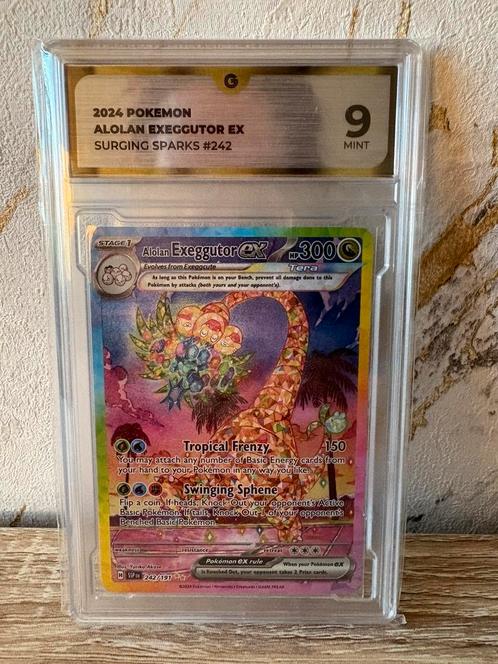 Alolan Exeggutor EX (Tera) - Surging Sparks #242, Hobby en Vrije tijd, Verzamelkaartspellen | Pokémon, Ophalen of Verzenden