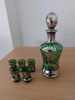 antiek karaf en 5 glaasjes Venetiaans glas, Antiek en Kunst, Ophalen