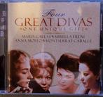 Four Great Divas Maria Callas Mirella Freni Anna Moffo Monts, Cd's en Dvd's, Ophalen of Verzenden, Zo goed als nieuw