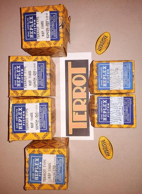 Nieuwe Terrot motor zuiger 11605 11028 48 52 Hepolite NOS, Motoren, Onderdelen | Oldtimers, Nieuw, Ophalen of Verzenden