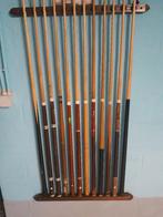Oude biljartstokken, Sport en Fitness, Biljarten en Poolen, Ophalen of Verzenden, Gebruikt, Keu of Ballen