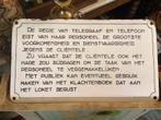 Meldingsbord RTT ( emaille), Ophalen