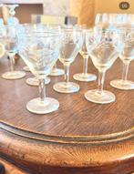 Wijnglazen uit grootmoeders tijd, 9 stuks, Ophalen of Verzenden