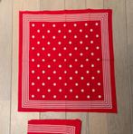Mijnwerkers- boerenzakdoek rood met witte bollen, Ophalen of Verzenden