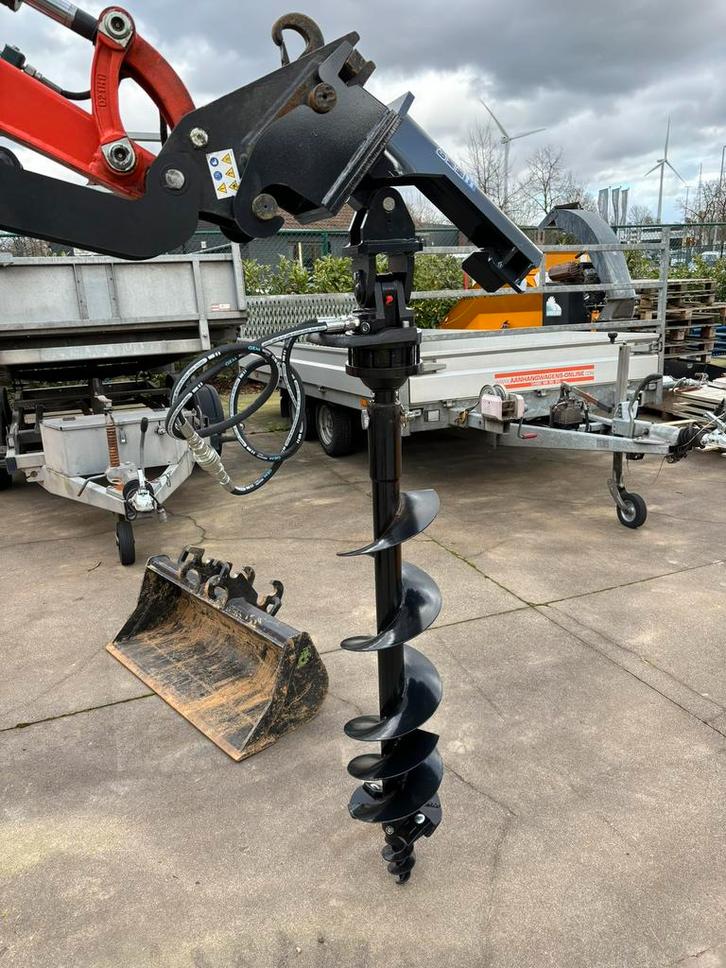 Minigraver hydraulische grondboor kniklader graafmachine CW0, Zakelijke goederen, Machines en Bouw | Kranen en Graafmachines, Graafmachine
