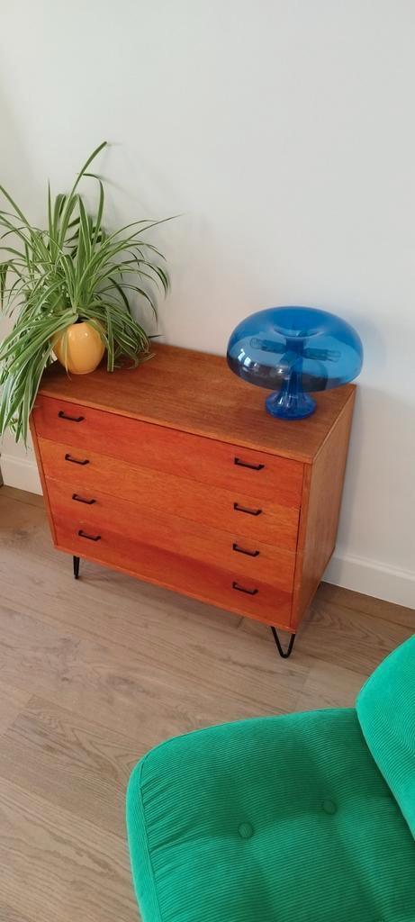 Vintage retro lowboard sideboard ladekast highboard, Huis en Inrichting, Kasten | Ladekasten, Zo goed als nieuw, Ophalen