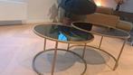 2 Mooie moderne salontafels, Ophalen, Rond, 50 tot 100 cm, Zo goed als nieuw