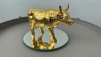 Beeldje Goudkleurige koe / Golden Cow (medium formaat), Ophalen of Verzenden, Zo goed als nieuw, Dier